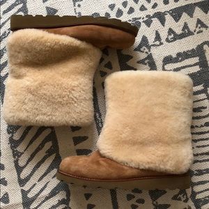 UGG Patten Chestnut Boots, Size 9